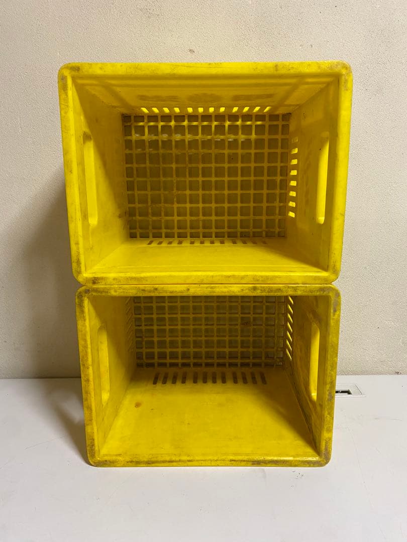 長期保管品 Meiji / 明治 プラスチックケース 踏み台 プラ箱 昭和レトロ