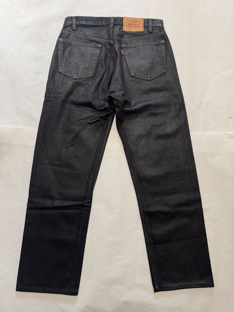 Levi's リーバイス 501 後染め ブラック ラバーコーティング USA製