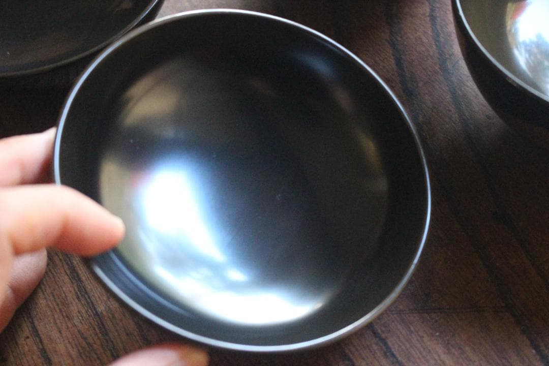 時代逸品！時代黒漆に極上短冊蒔絵の映えるお椀2点（検輪島塗蒔絵椀懐石椀