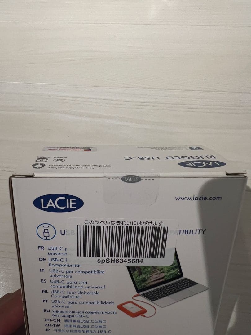 LACIE RUGGED USB-C 5TB 外付けハードディスク