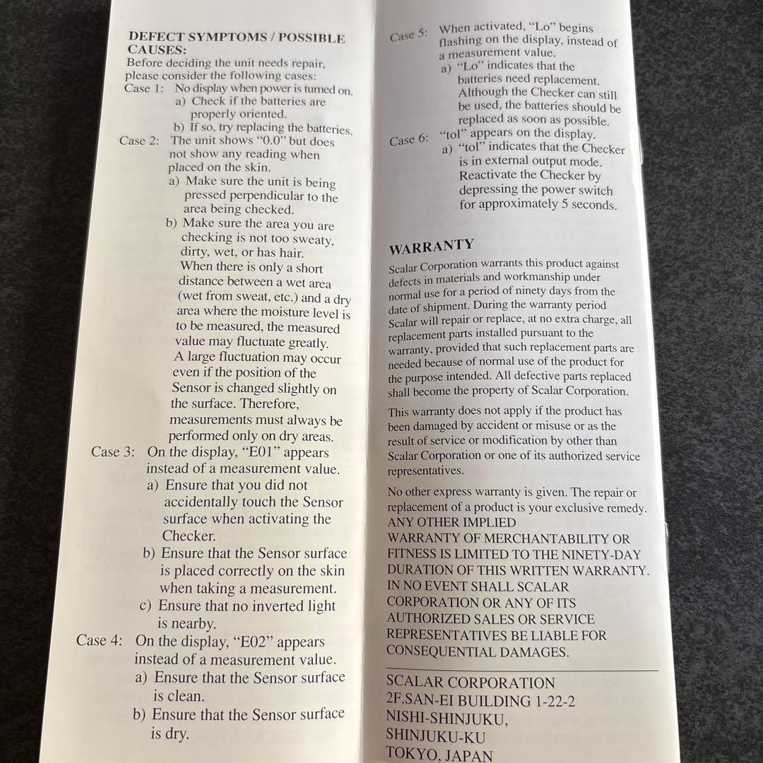 ボディ・フェイスケア Scalar MY-808S Moisture Checker