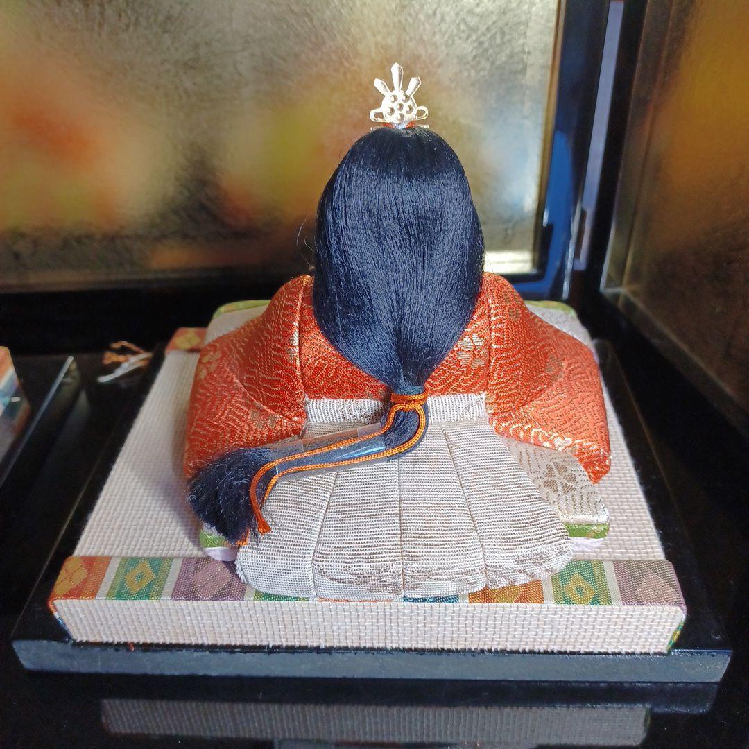 木目込み　賀茂雛　玉秀作　親王飾り　雛人形　お雛様　雛飾り　高級毛バタキ中古美品