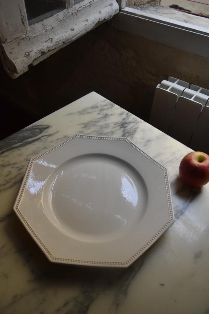 サルグミンヌ　オクトゴナル大皿（30㎝）フランスアンティーク