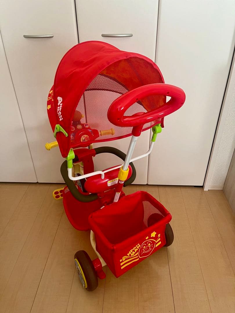 アンパンマン デラックスⅡ 三輪車 赤