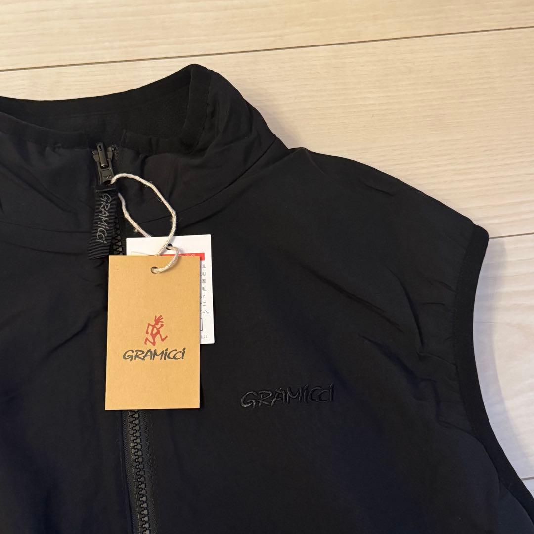 【タグ付き新品】Gramicci リバーシブルフリースベスト XS ブラック