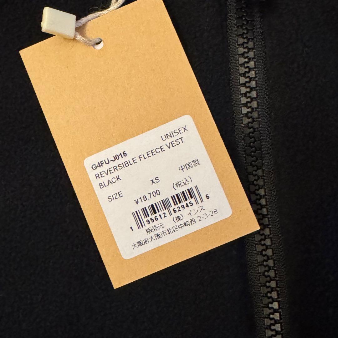 【タグ付き新品】Gramicci リバーシブルフリースベスト XS ブラック