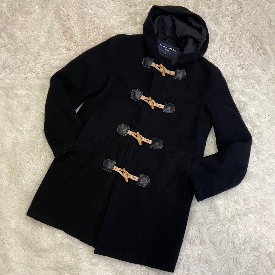 コムデギャルソン オム メンズ M相当 ダッフルコート ダークネイビー