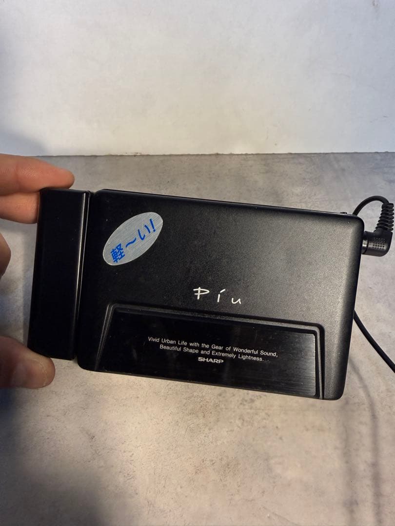 SHARP PiU JC-S100 カセットプレーヤー 日本製 90s ジャンク