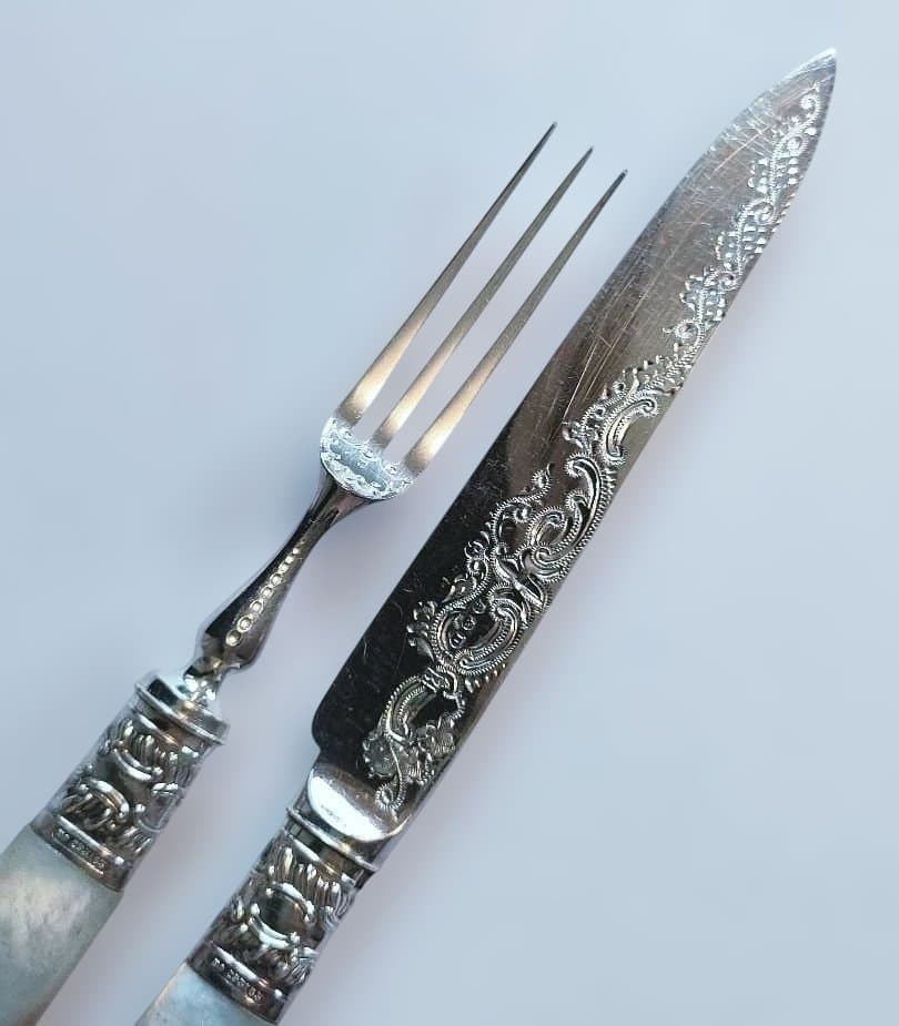 カトラリーセット①　マザーオブパール　白蝶貝　アンティーク　ビンテージ