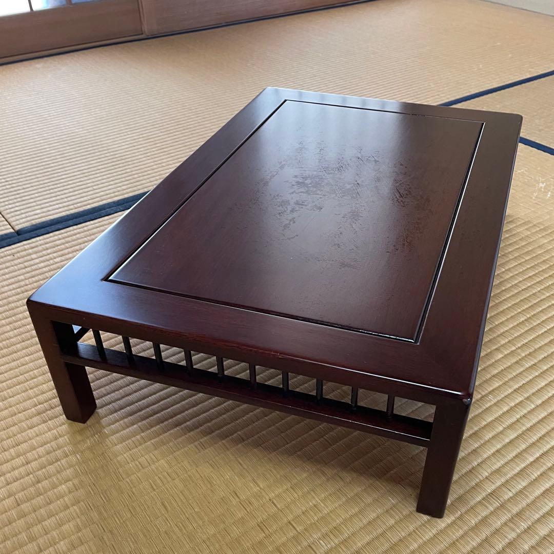 盆栽台 花台 飾り台 香炉台 花瓶台 サイドテーブル 木製 花梨材 20号