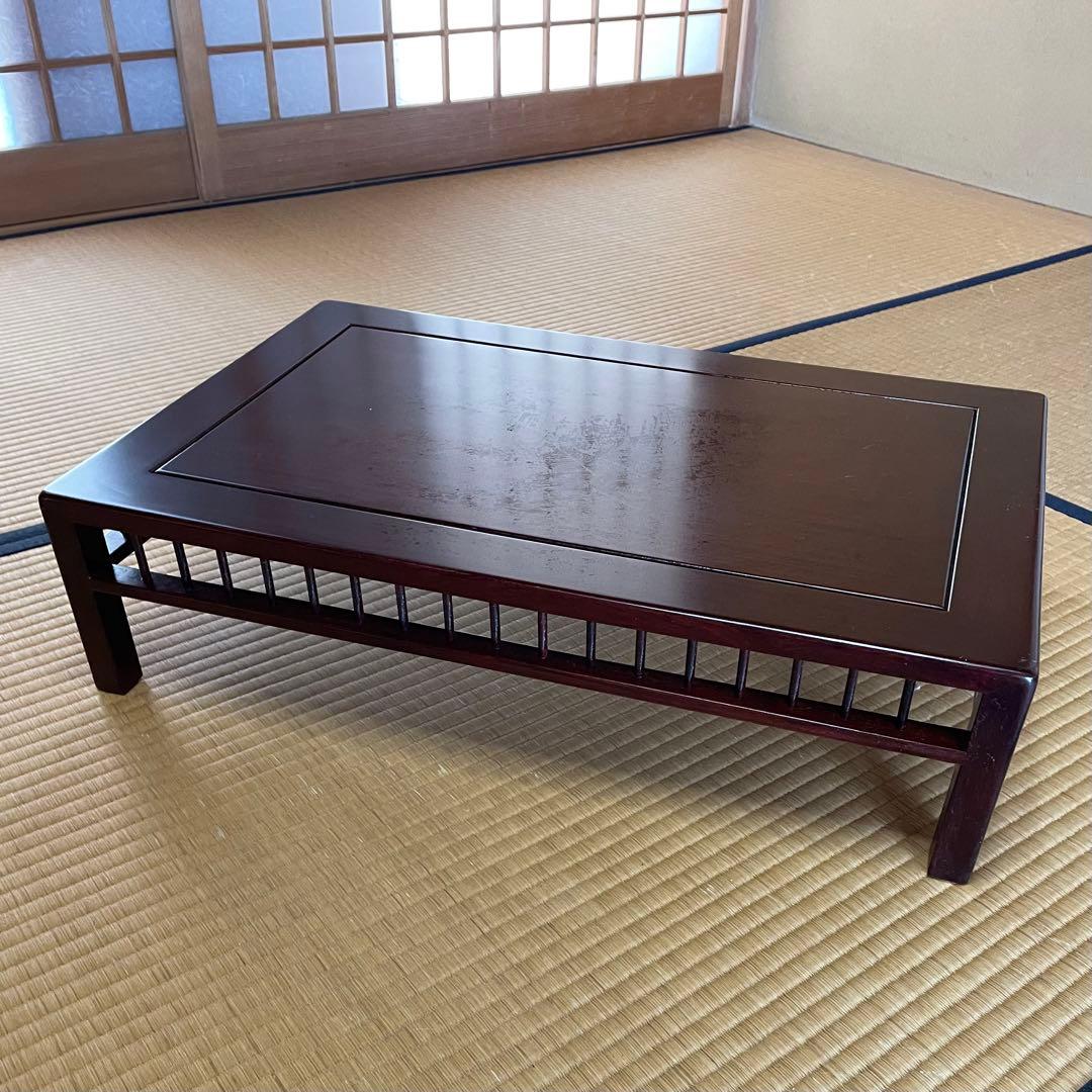 盆栽台 花台 飾り台 香炉台 花瓶台 サイドテーブル 木製 花梨材 20号