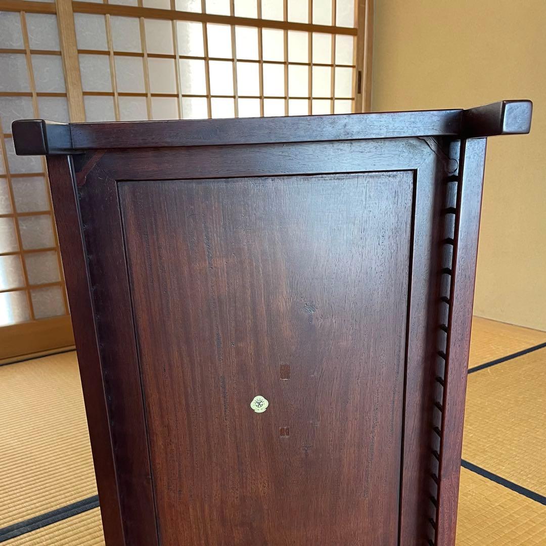 盆栽台 花台 飾り台 香炉台 花瓶台 サイドテーブル 木製 花梨材 20号