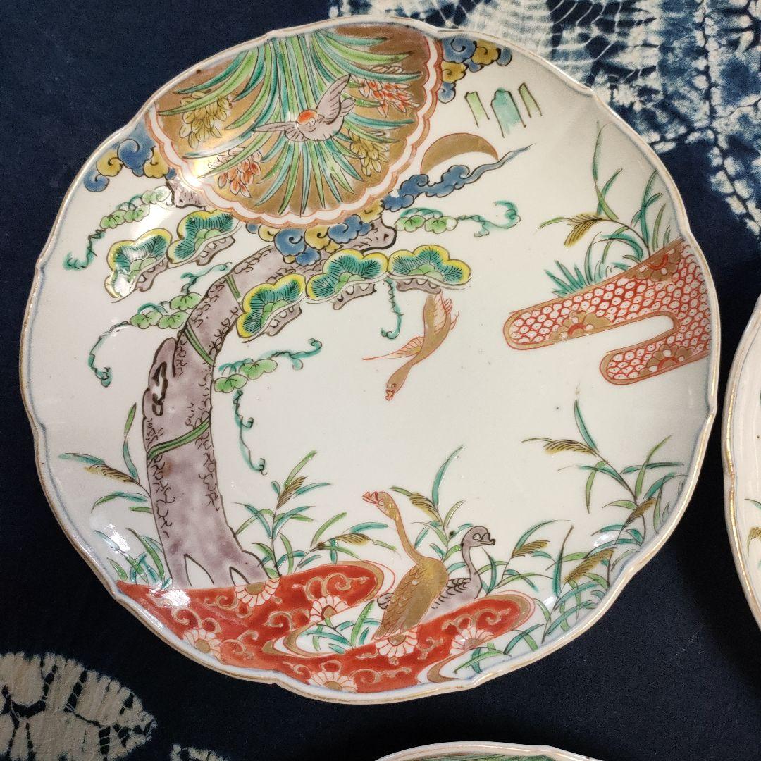 古伊万里　平皿　５枚組