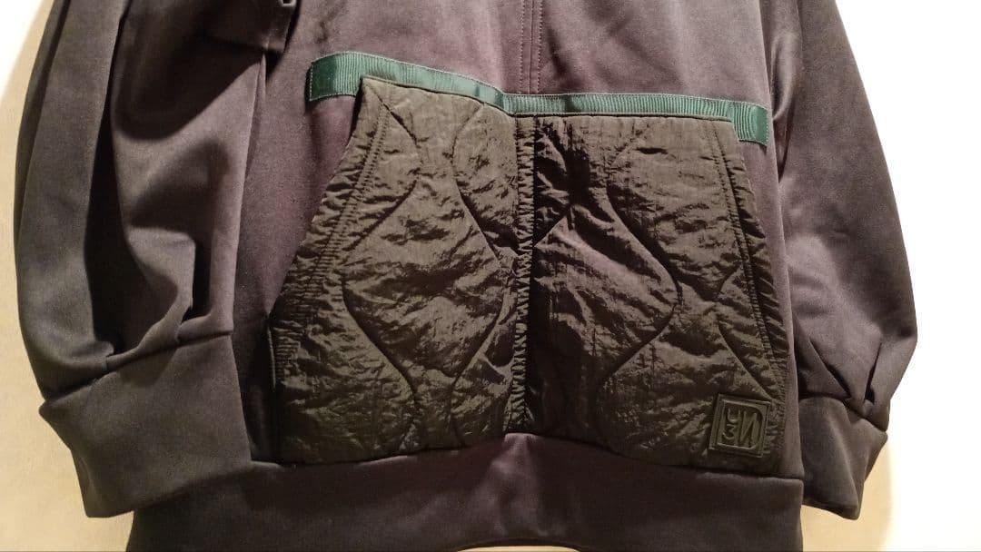 m*☆様 セール中❗UN3D キルティングドッキングスウェット　黒