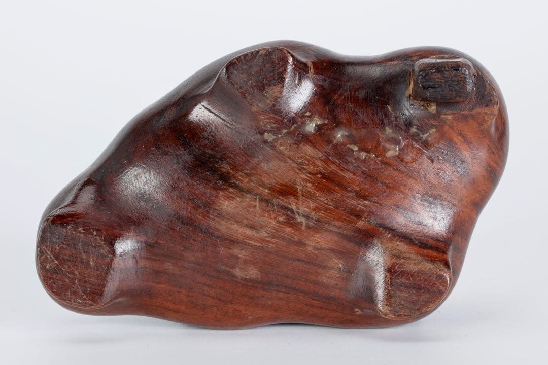 菊花石 花紋石 台座付 1.4kg 原石 鑑賞石 自然石 水石 盆石 牡丹石　蛙