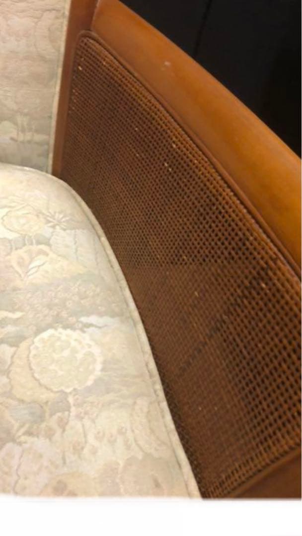 国内最高級ブランド♦️カリモク♦️ラタン　アームシングルチェア♦️2脚セット♦️送料込