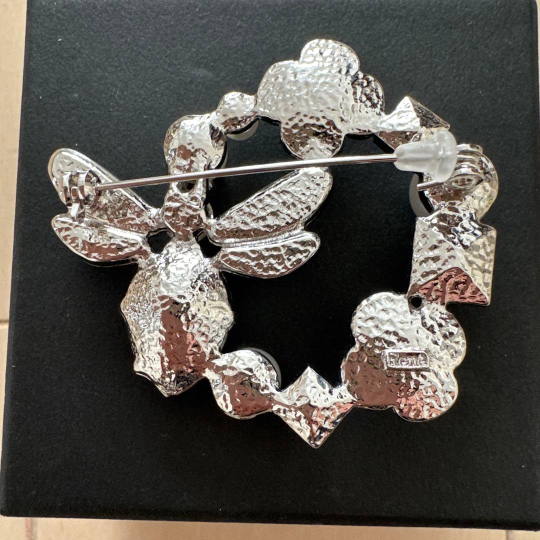 Rene ルネ　ビジューパールとクリスタルブローチ　フォーマルにも