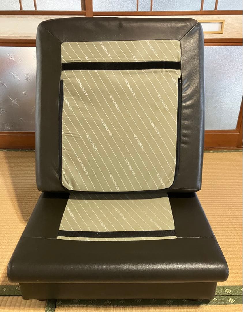 カリモク コーナーソファ＆一人掛けソファセット ブラック