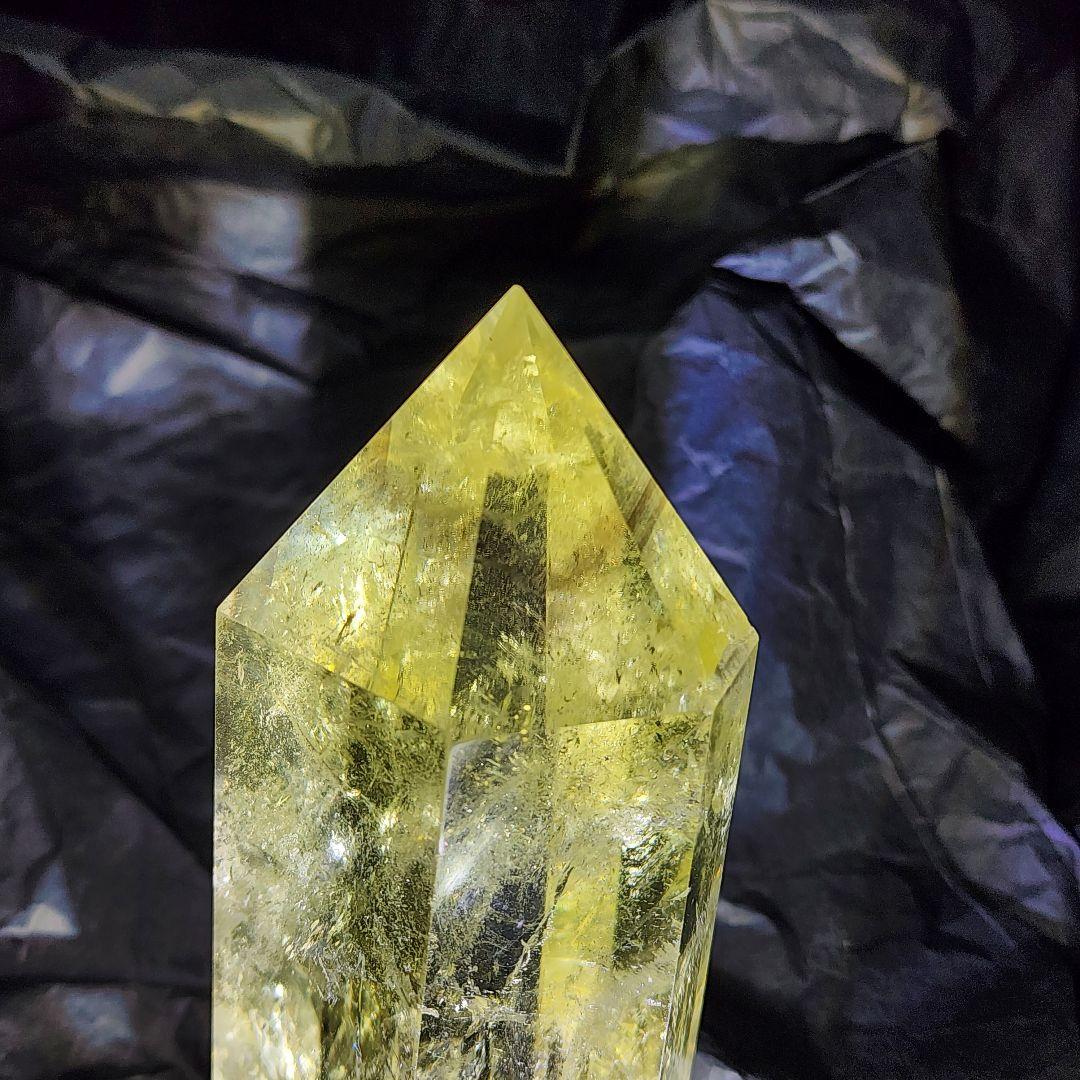 爆虹入り＆ファントム完璧 黄金シトリン ポイント 天然石パワーストーン