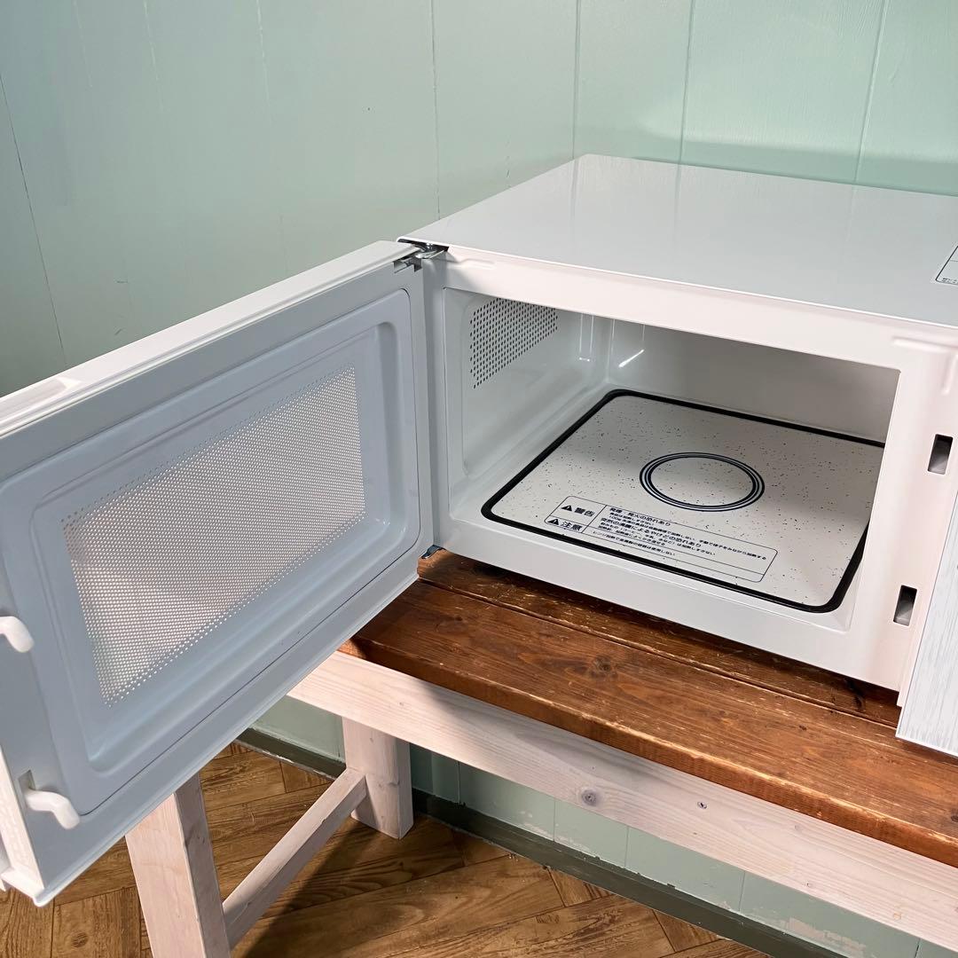 【美品】YAMAZEN YRL-F180(W) ホワイト電子レンジ　21年製