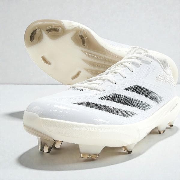 アディダス アディゼロ エレクトリック 野球 スパイク 白 メンズ 27cm