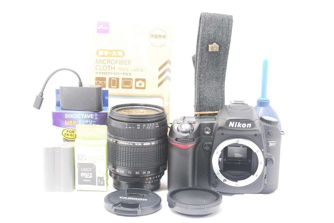 【極少ショット数、美品】Nikon D80 望遠レンズセット✨レンズ交換不要✨