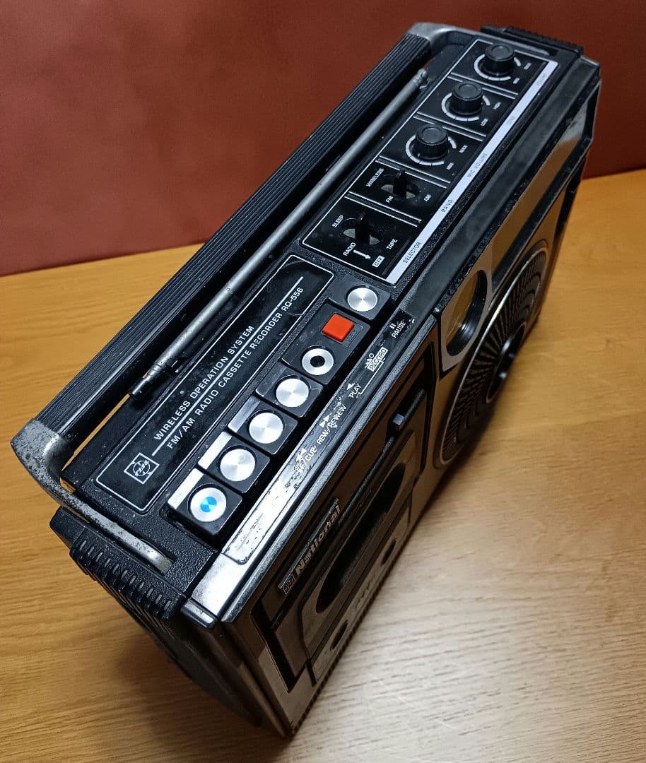 ラジカセ　ナショナルRQ-556　【整備、動作品】