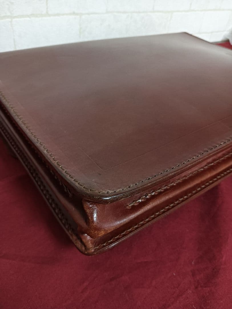 美品! 最高級!ロイズラゲッジLIoyd's肉厚ブライドルレザー ブリーフケース