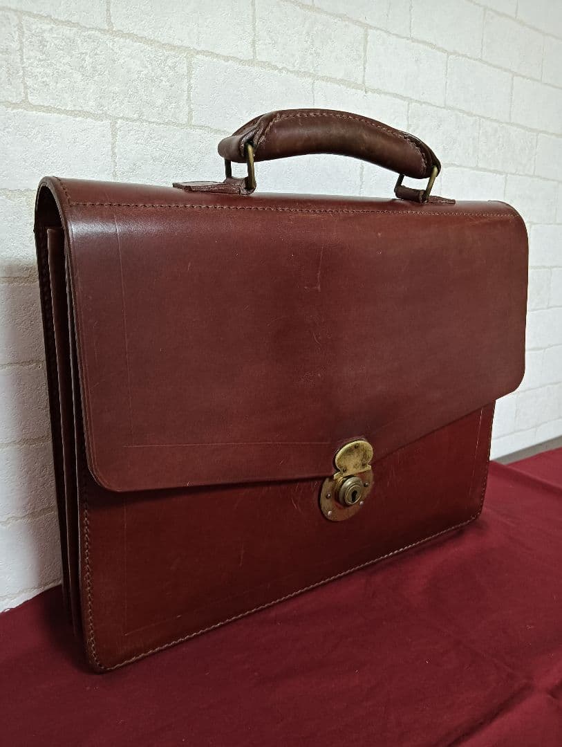美品! 最高級!ロイズラゲッジLIoyd's肉厚ブライドルレザー ブリーフケース
