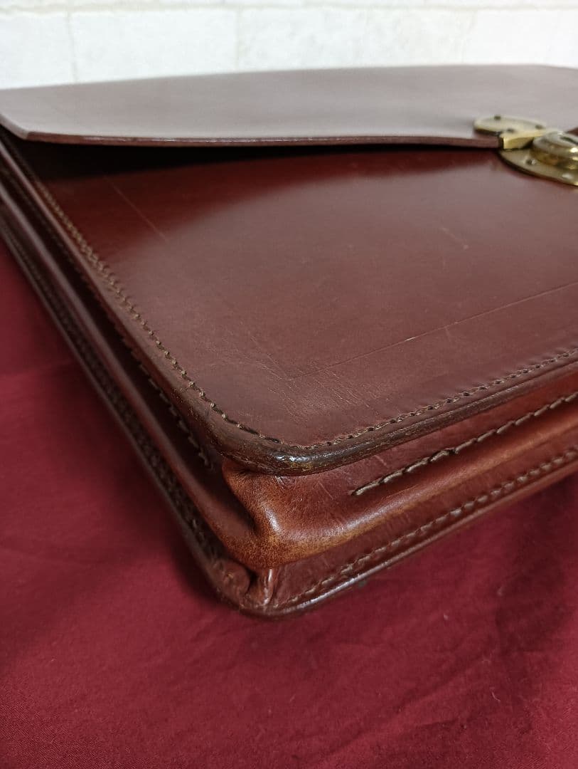 美品! 最高級!ロイズラゲッジLIoyd's肉厚ブライドルレザー ブリーフケース