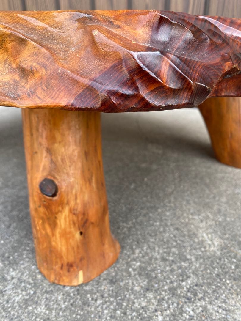 座卓　一枚板テーブル　天然木　和風　和室　茶道具　煎茶道具