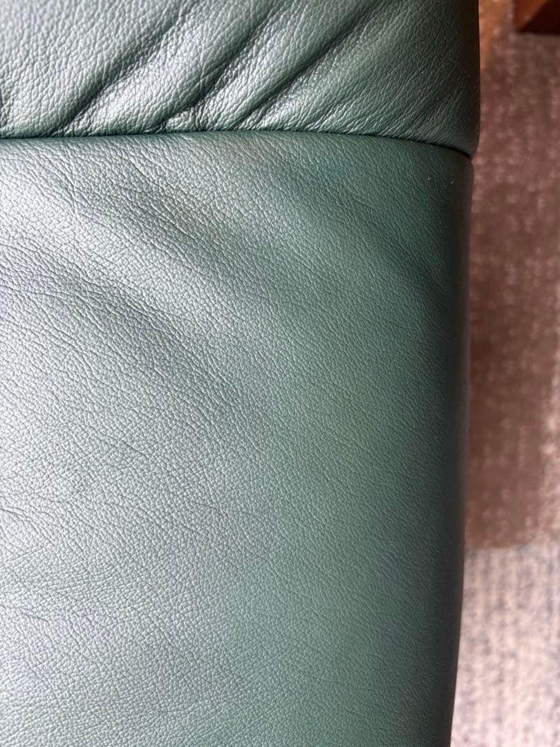 ①❗️再お値下げ❗️エコーネスストレスレスチェアレノMダークグリーン極美品テーブル付