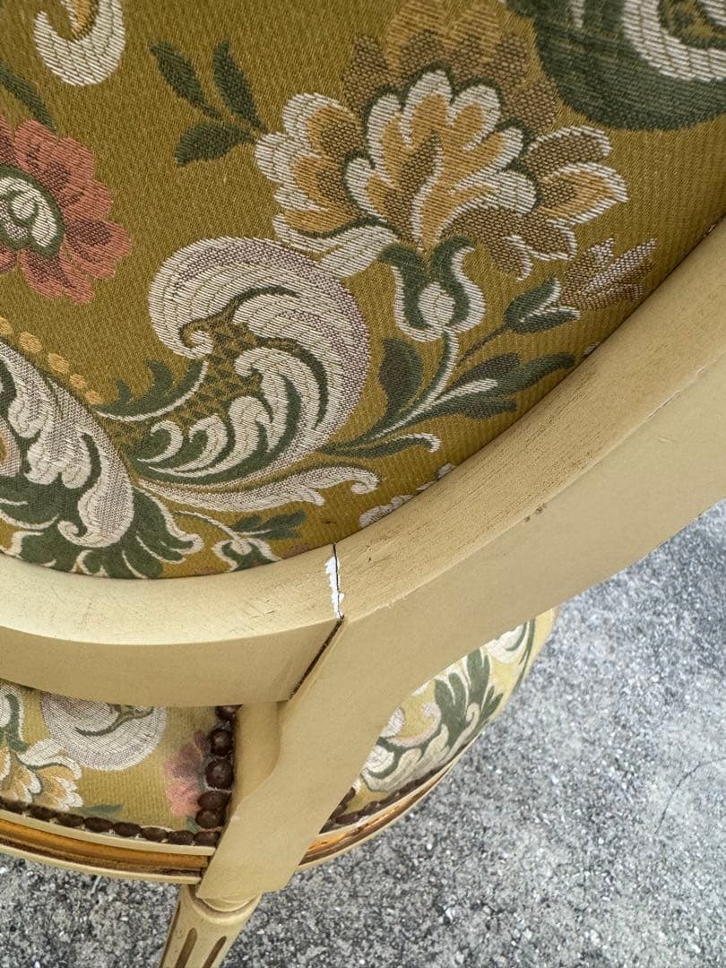 B イギリスアンティーク アームチェア ゴブラン 英国家具