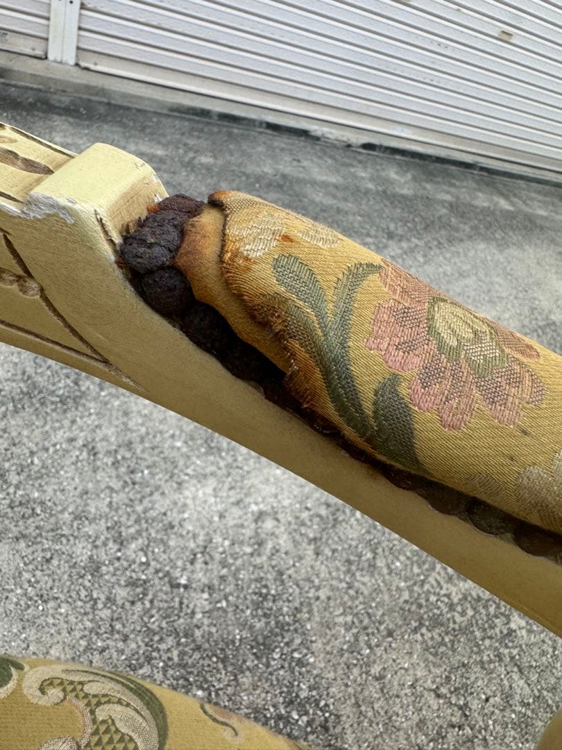 B イギリスアンティーク アームチェア ゴブラン 英国家具