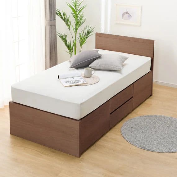 セミダブルベッドフレーム/マットレス