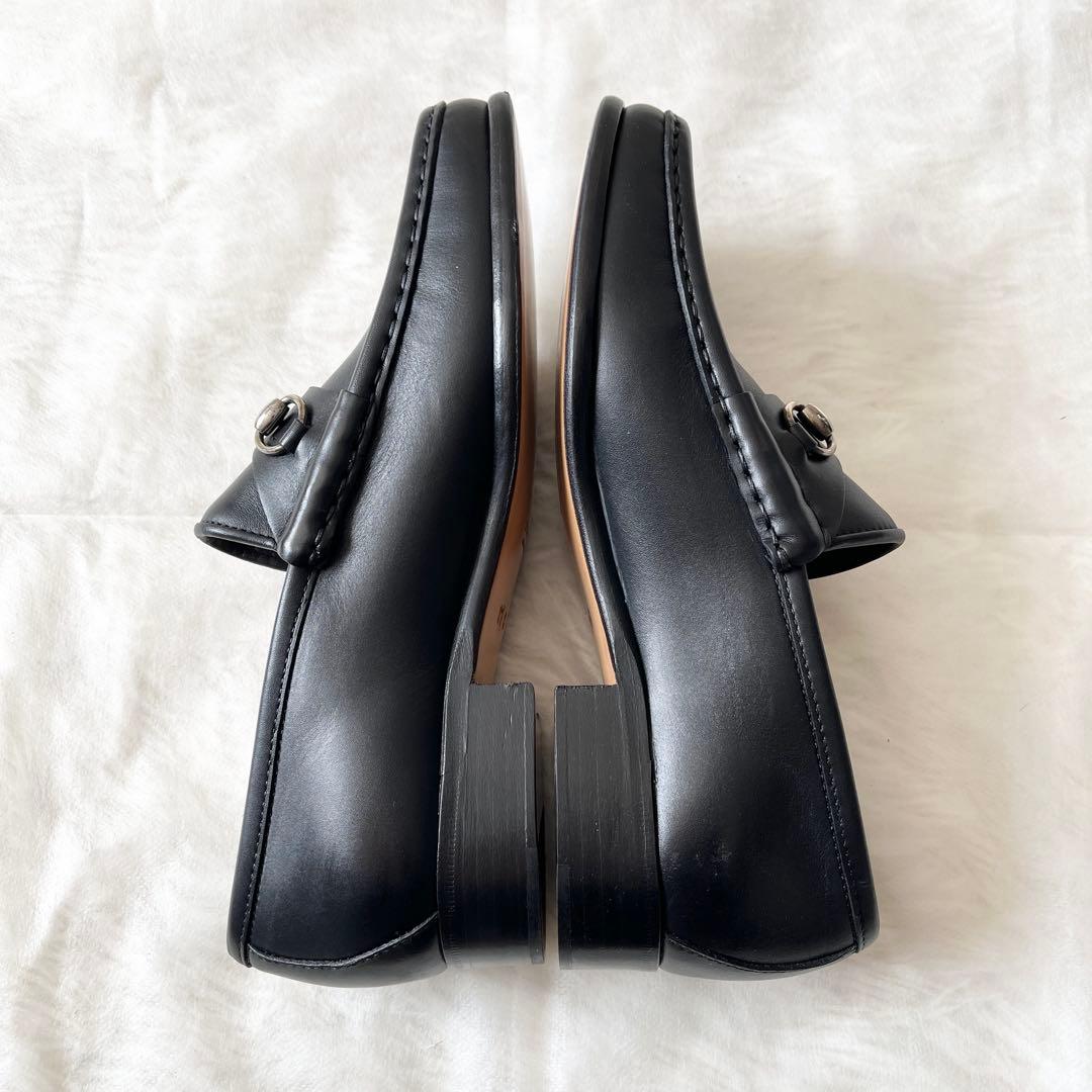 新品未使用✨GUCCIグッチ　ホースビットローファー　ブラック　レザー　黒　金具