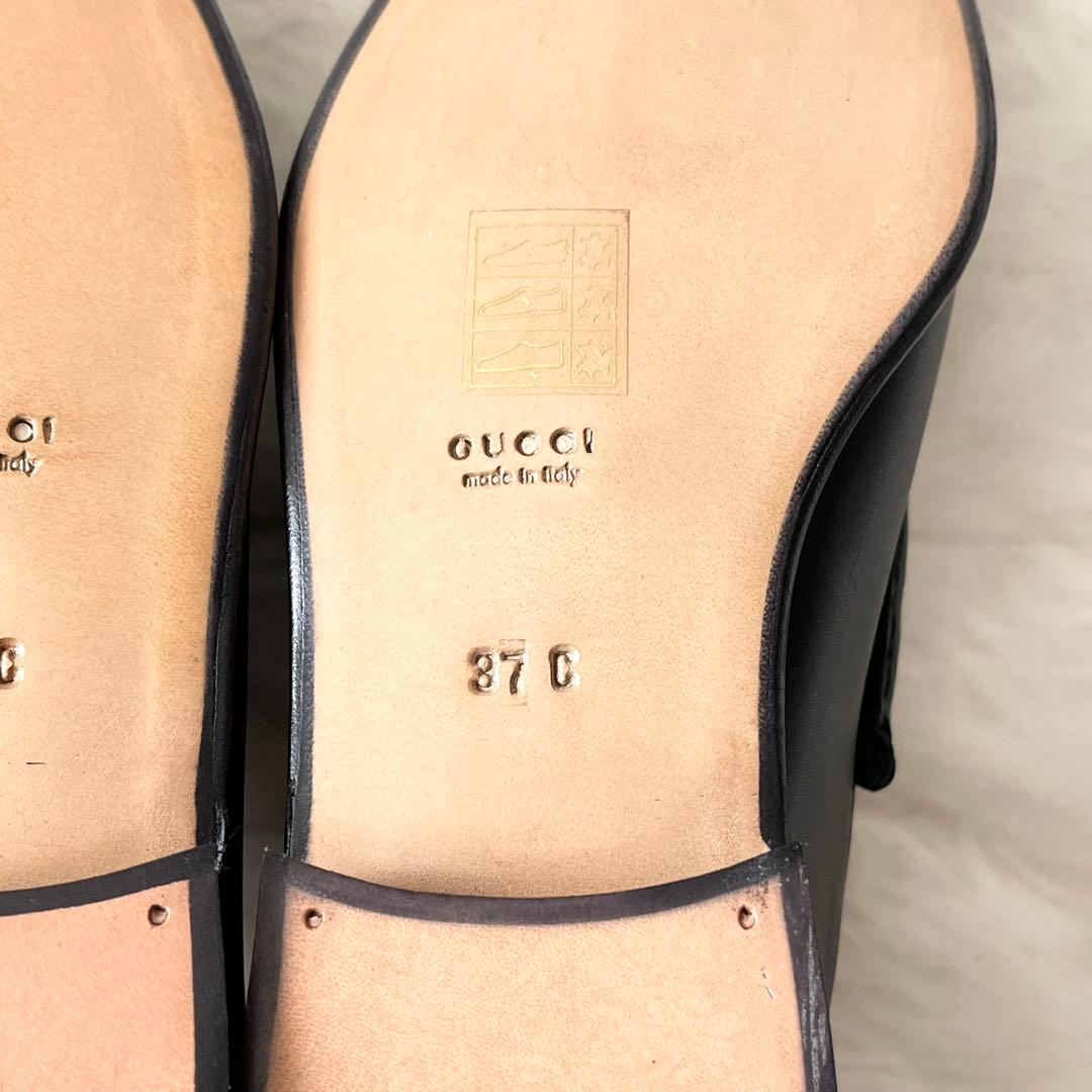 新品未使用✨GUCCIグッチ　ホースビットローファー　ブラック　レザー　黒　金具