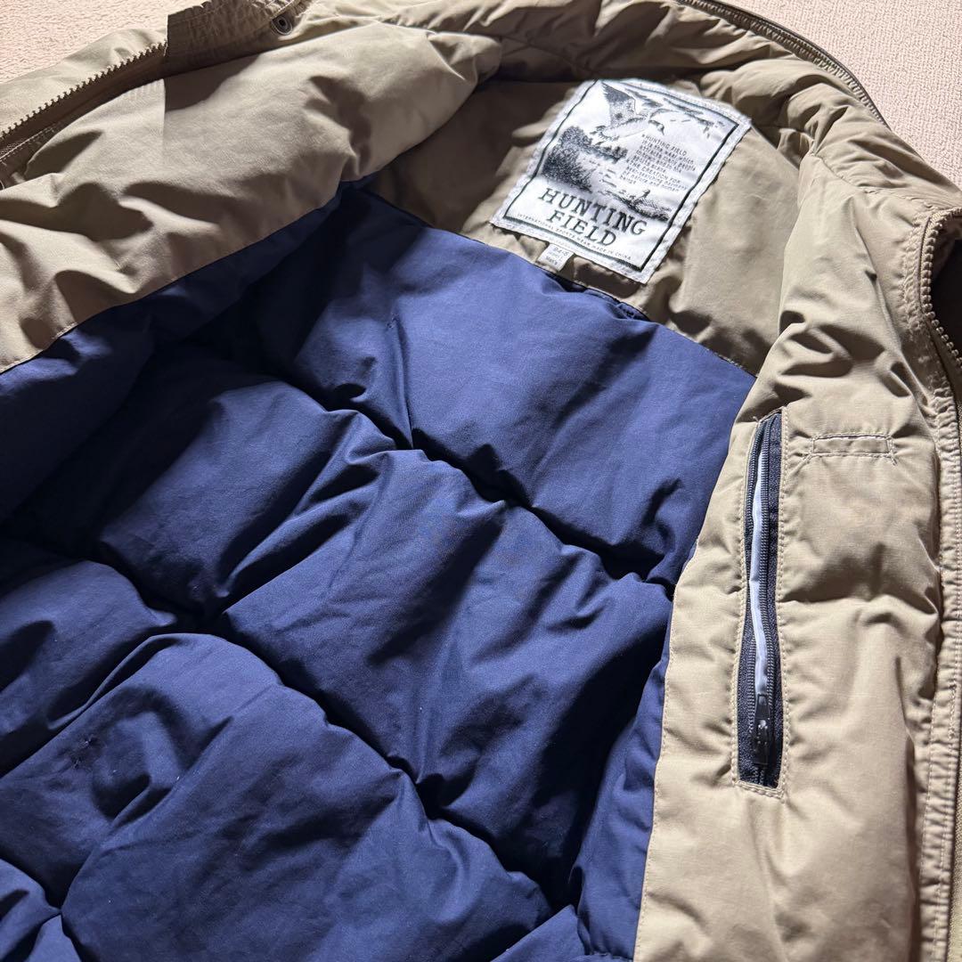90s HUNTING FIELD ダウンジャケット パフジャケット ベージュ