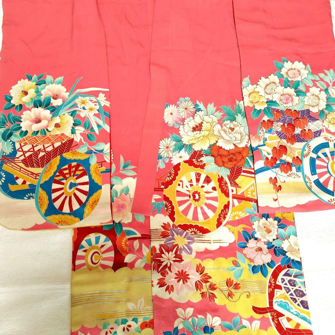 七五三　７歳　お祝い　アンティーク着物　大正ロマン