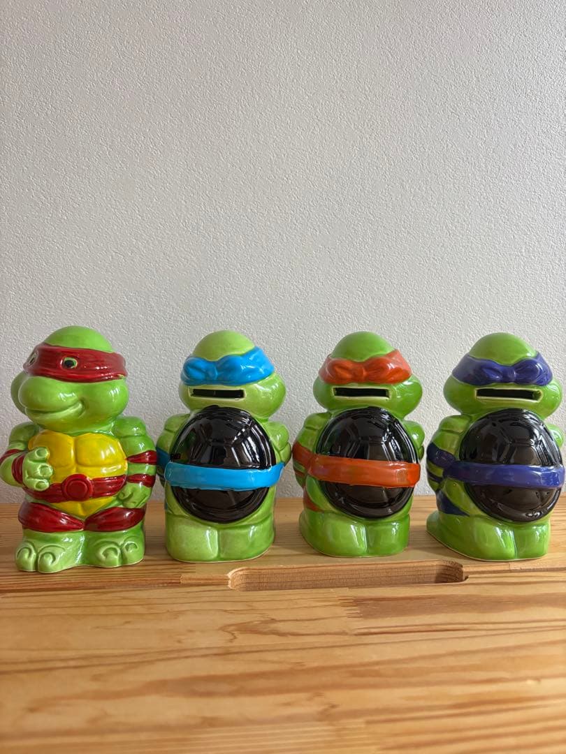 ミュータントタートルズ 陶器　貯金箱