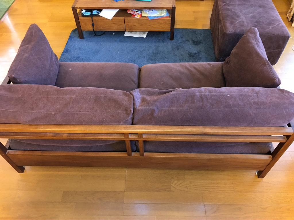 【値下げ】広松木工 RIPOSO161 ソファ ウォールナットマスターウォール