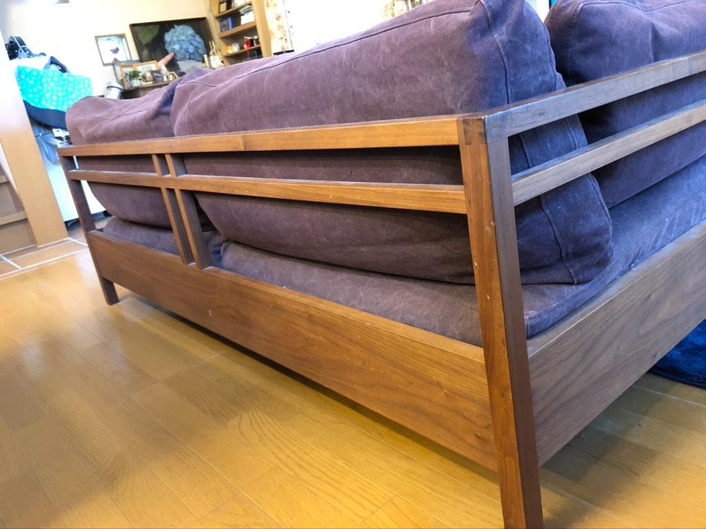 【値下げ】広松木工 RIPOSO161 ソファ ウォールナットマスターウォール