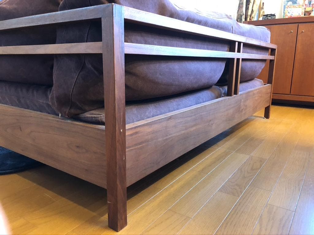 【値下げ】広松木工 RIPOSO161 ソファ ウォールナットマスターウォール