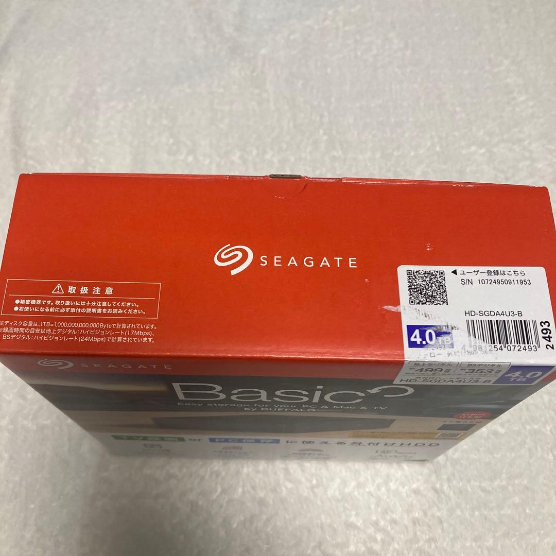 BUFFALO 外付けHDD HD-SGDA4U3-B （箱傷あり）