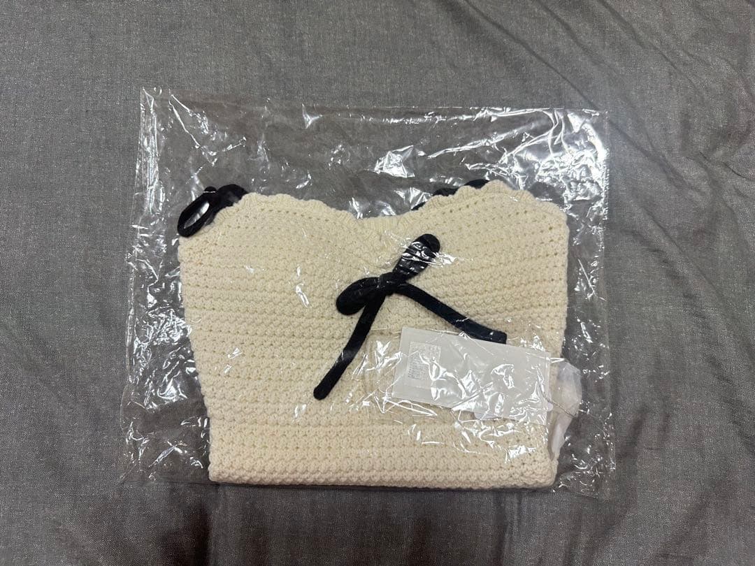 トップス ANDMARY Sui ribbon tops ivory