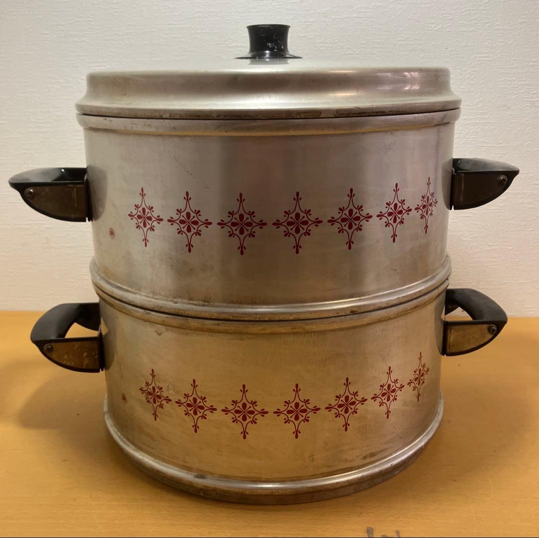 【アサヒセイロ】万能蒸器　30㎝　アルミ製　蒸し器