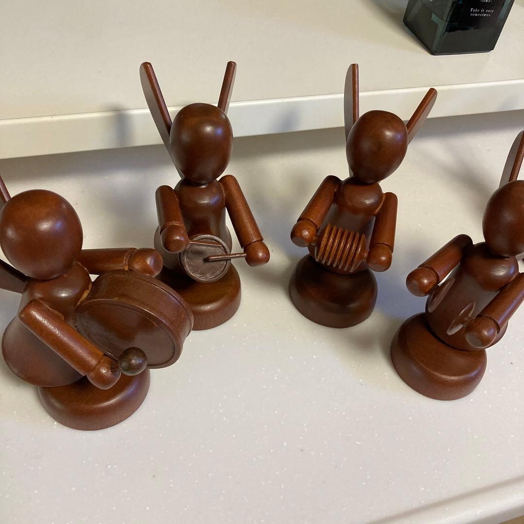 マエストロが回る天使のオーケストラ(オルゴール付き)☆NOEL 木製