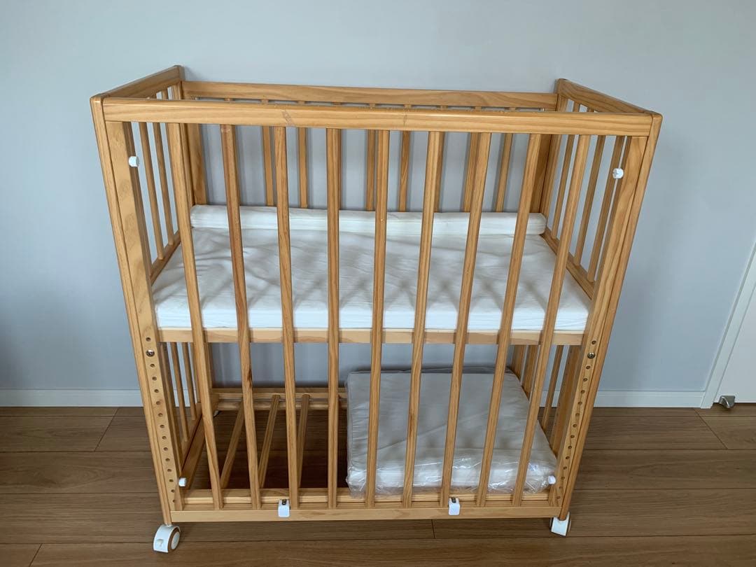 そいねーる＋ロング　ベビーベッド マットレス付 yamatoya（大和屋））