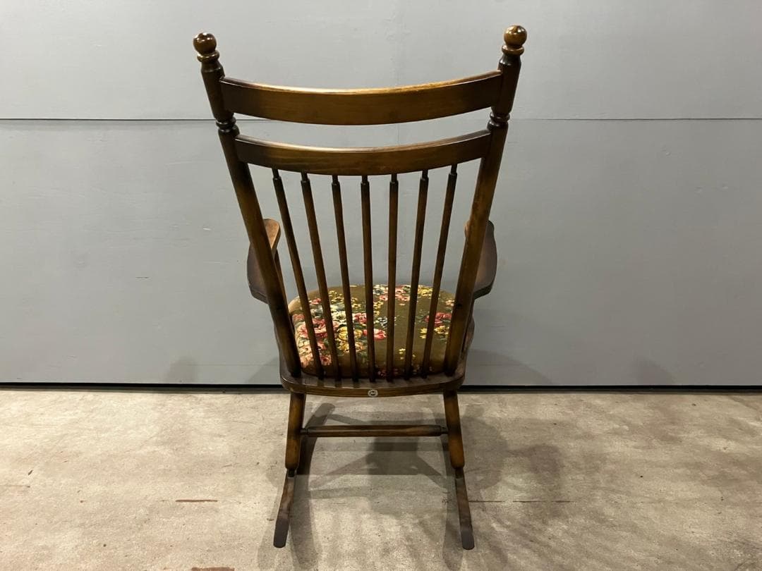 『TOYOFURNITURE』トーヨー ロッキングチェア チェア 椅子 花柄.