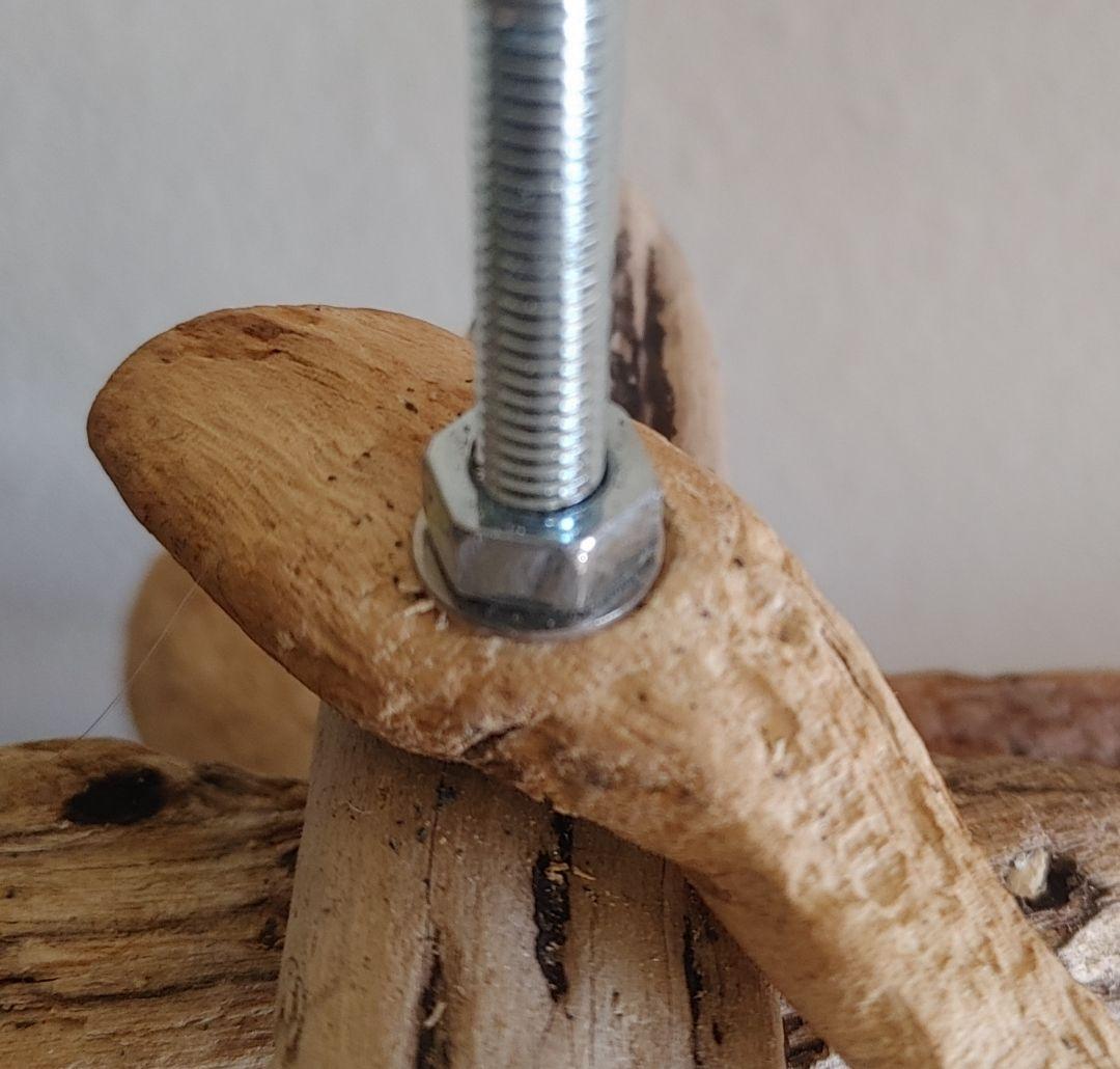 流木クリスマスツリー LEDライト付き